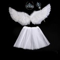 Angel Wings Set White + Sukňa