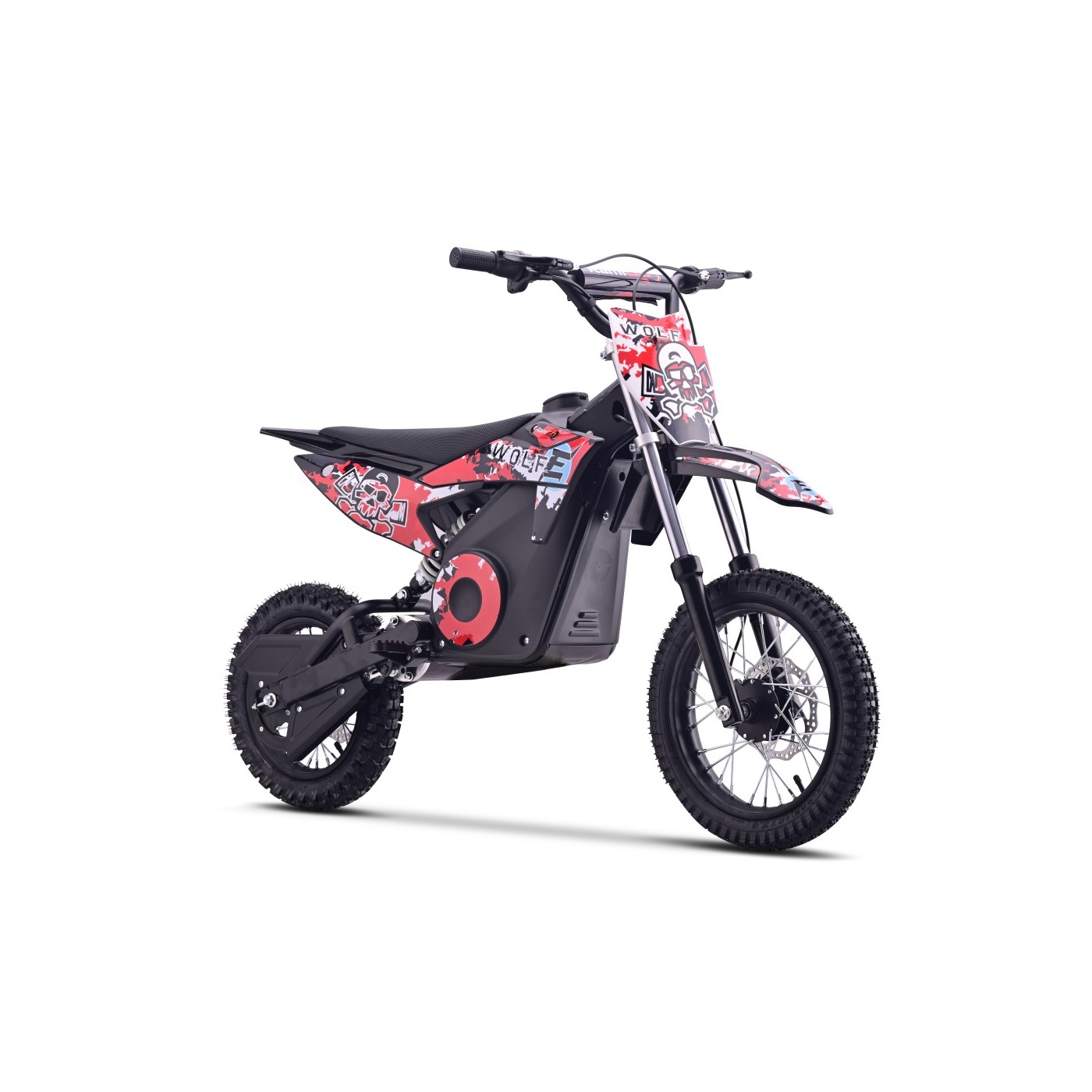 Elektrické motorové vozidlo WOLK-E Červené