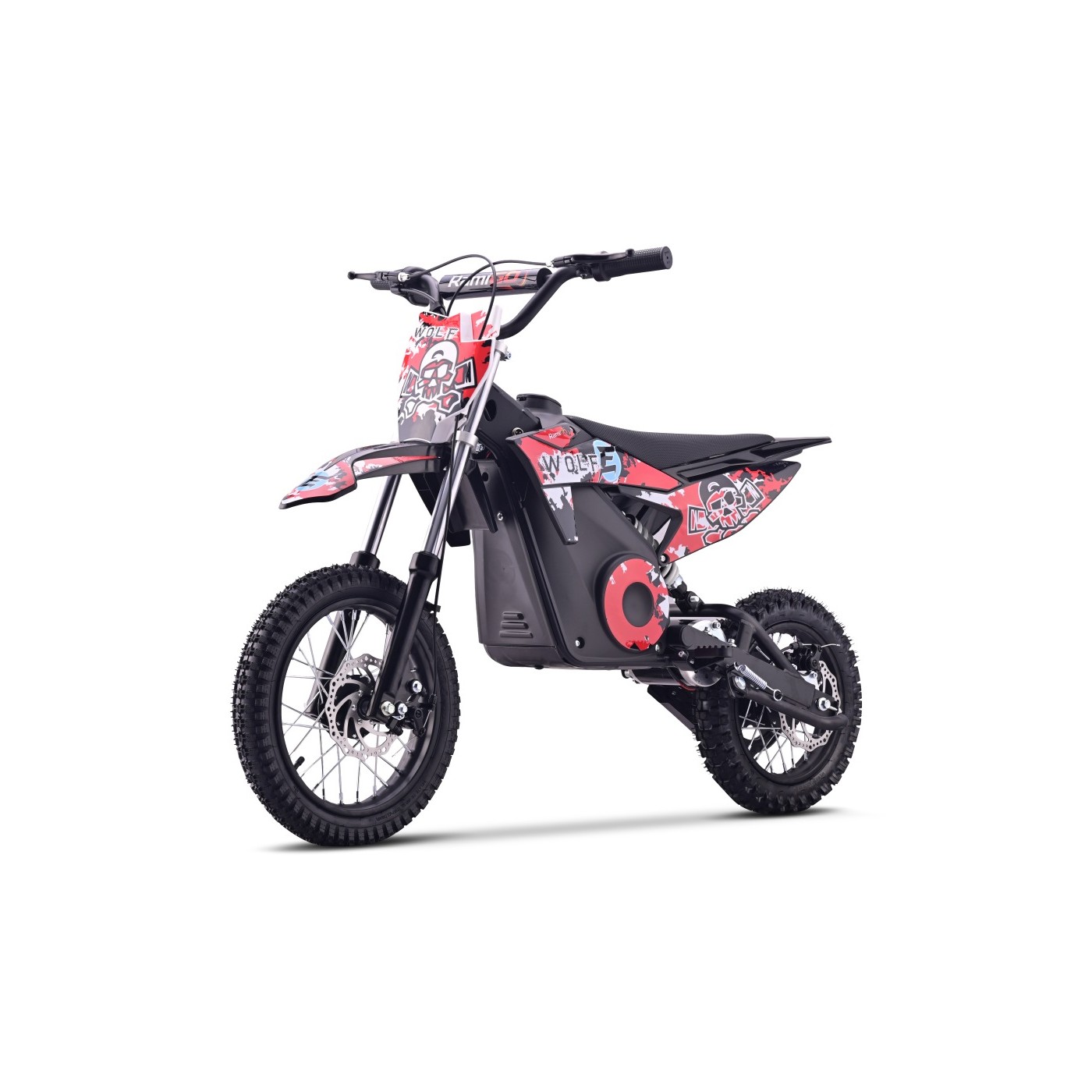 Elektrické motorové vozidlo WOLK-E Červené