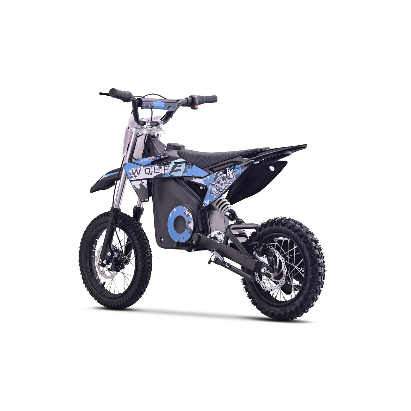 Elektrické motorové vozidlo WOLK-E modré