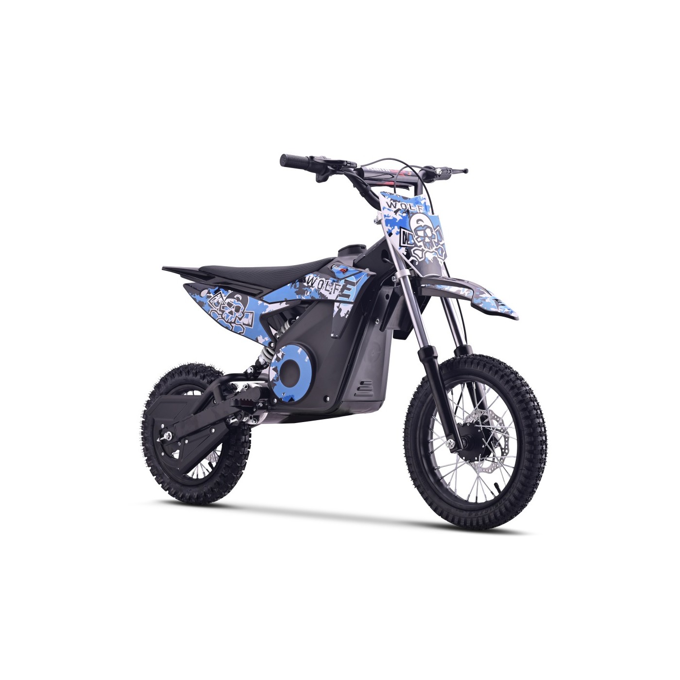 Elektrické motorové vozidlo WOLK-E modré