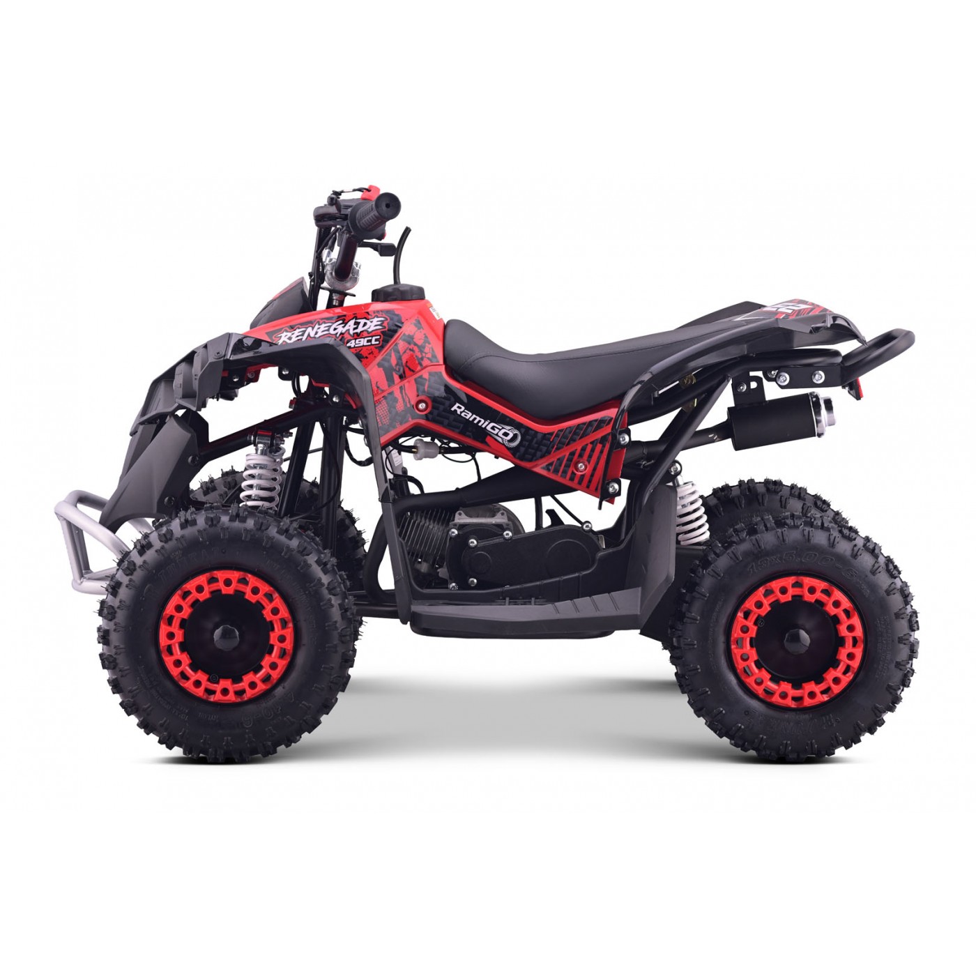 copy of Quad Highper na batériu Žltý 35km/h + Bezkefkový motor 1000W + Nafukovacie kolesá + Regulácia sedadla