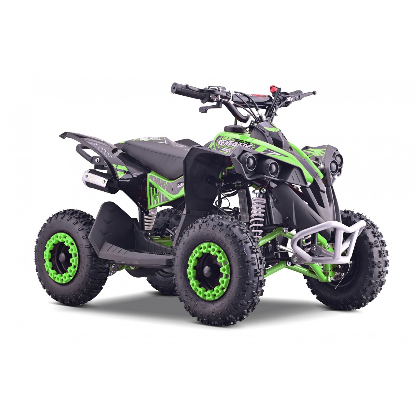 copy of Quad Highper na batériu Žltý 35km/h + Bezkefkový motor 1000W + Nafukovacie kolesá + Regulácia sedadla