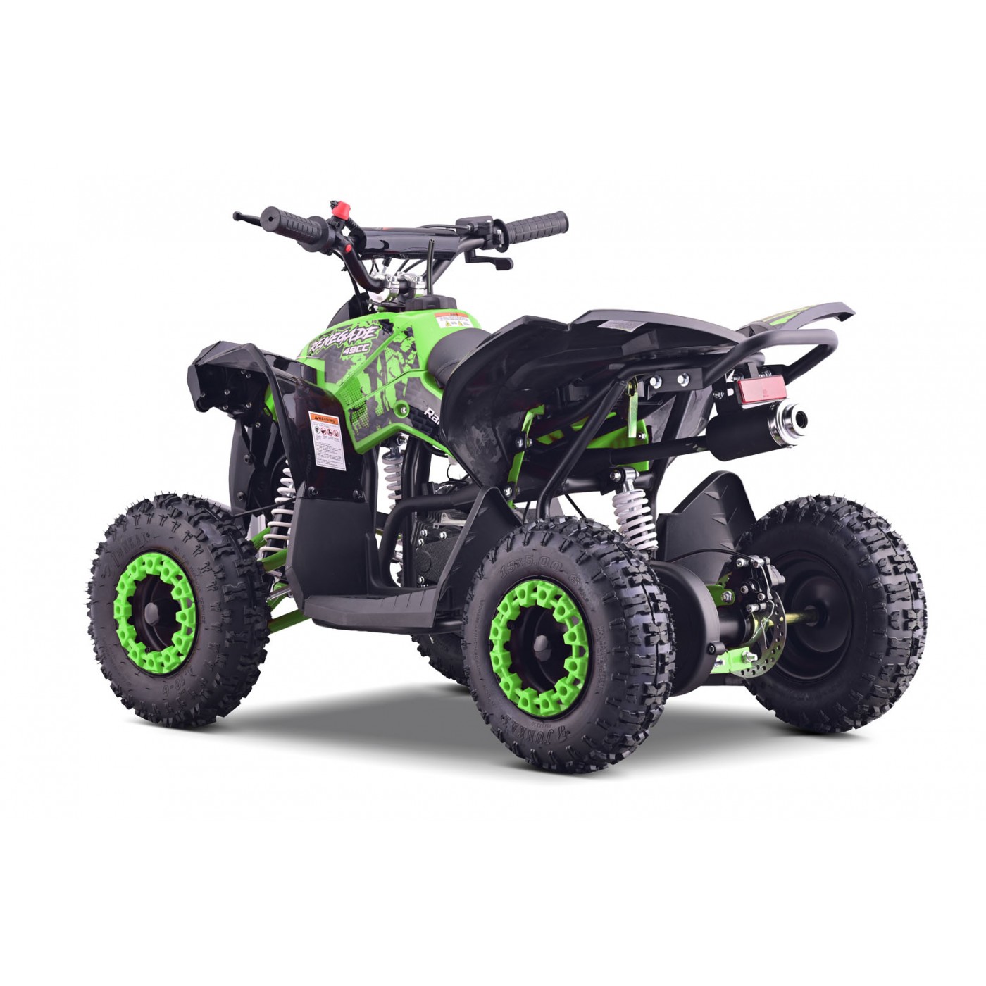 copy of Quad Highper na batériu Žltý 35km/h + Bezkefkový motor 1000W + Nafukovacie kolesá + Regulácia sedadla
