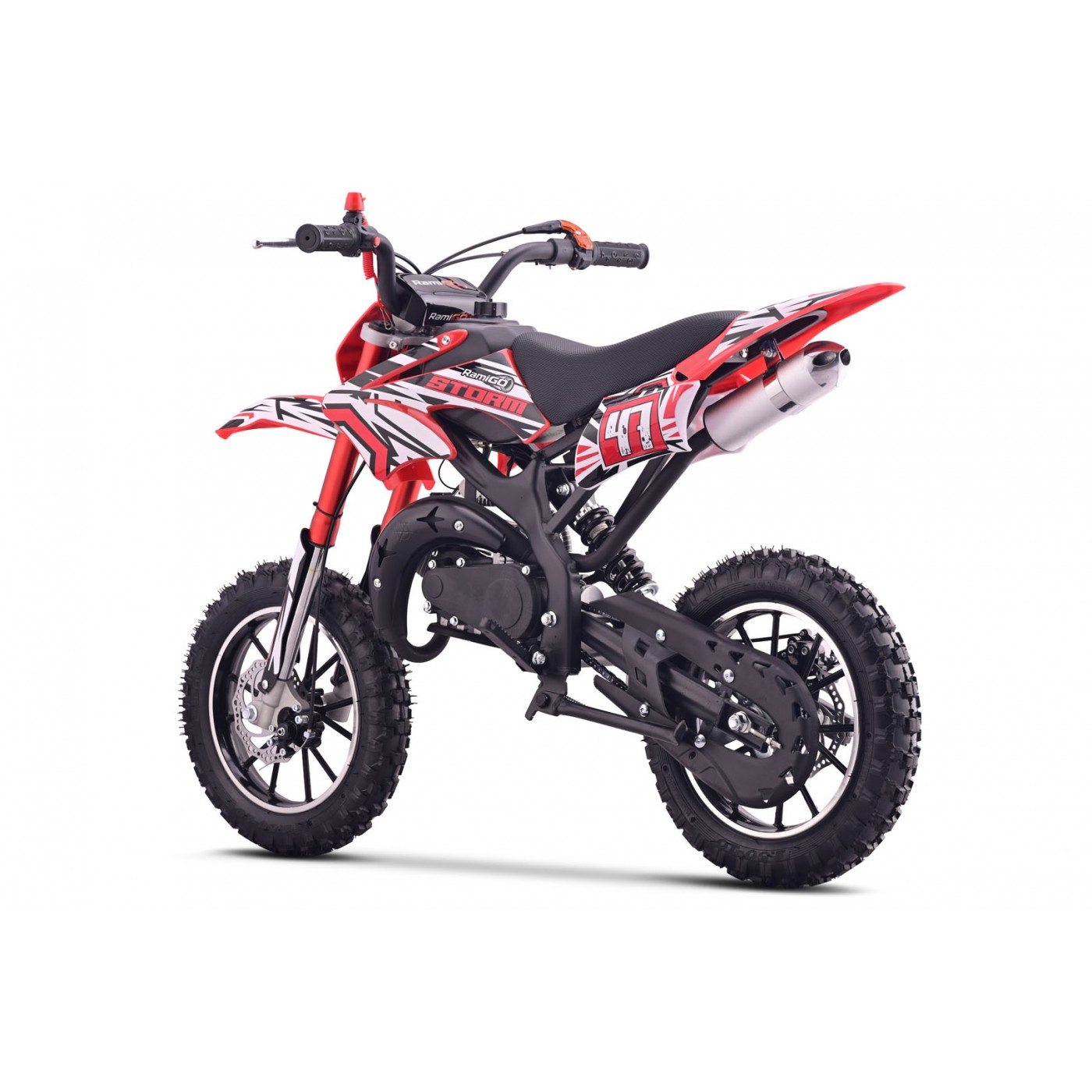 Spaľovací motor vozidla 49CC STORM červený