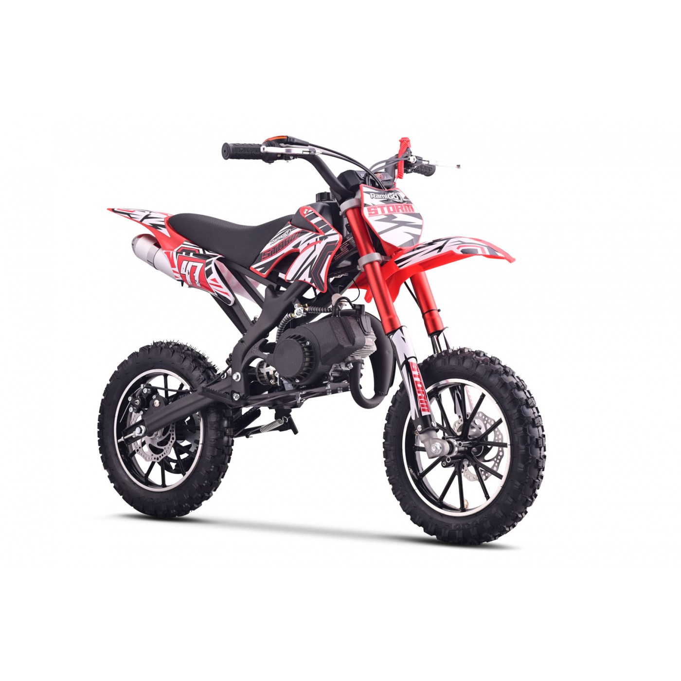 Spaľovací motor vozidla 49CC STORM červený