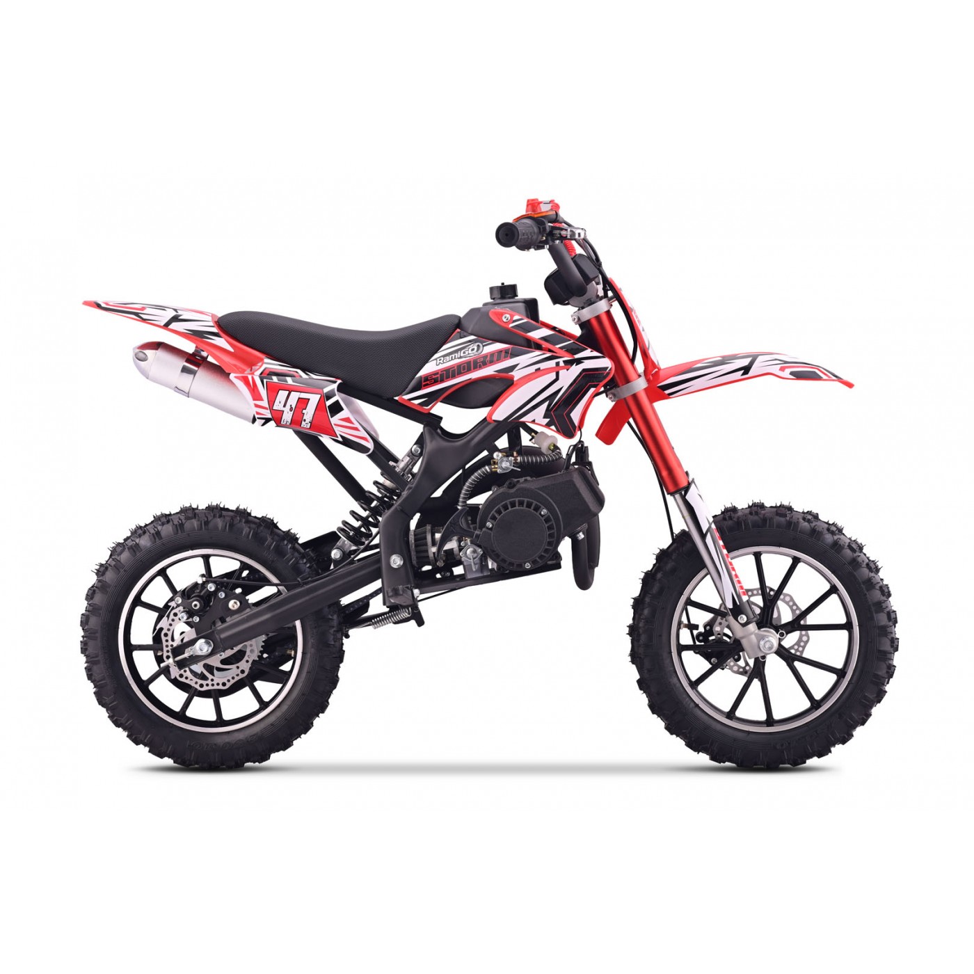 Spaľovací motor vozidla 49CC STORM červený