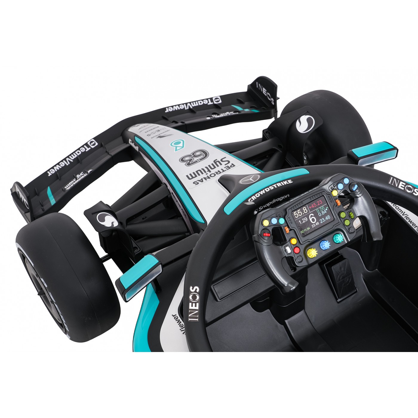 Vozidlo AMG PETRONAS F1 Čierne pretekárske auto