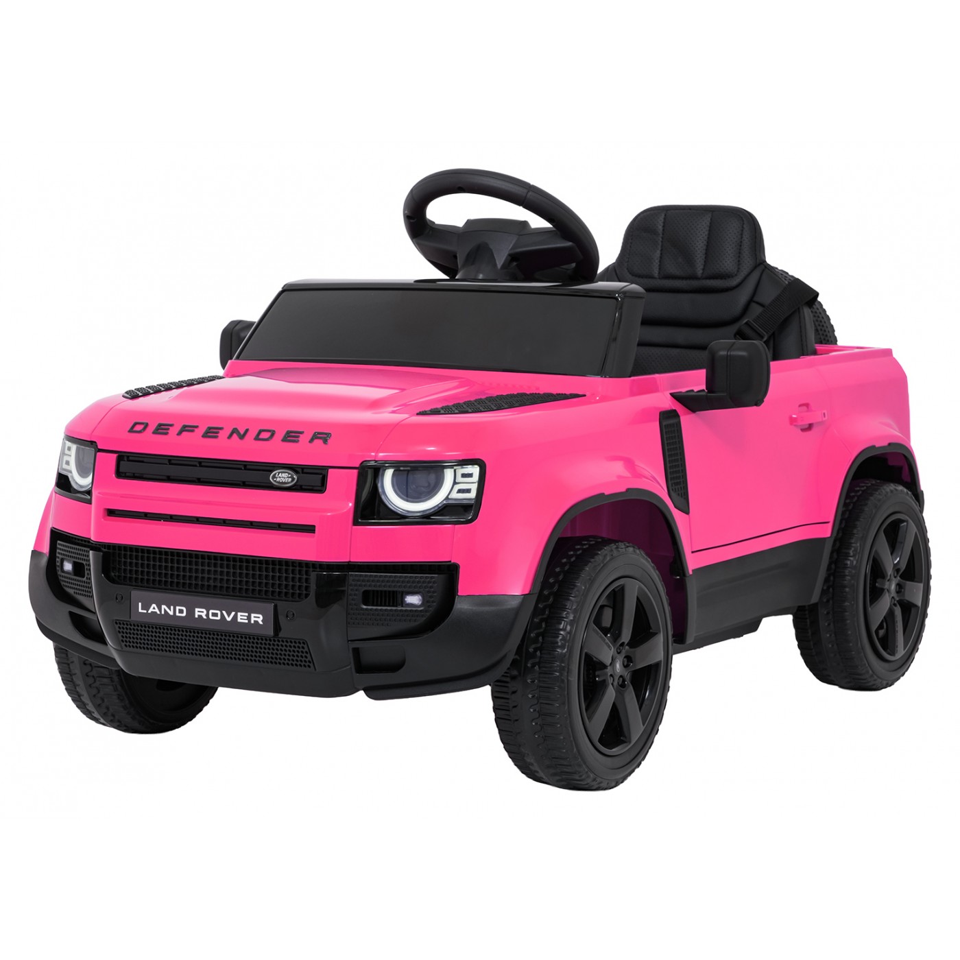 Ružové vozidlo Land Rover Defender