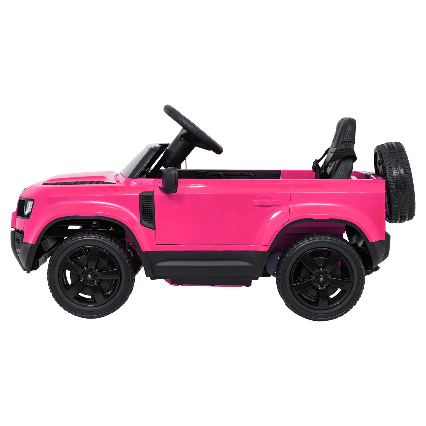 Ružové vozidlo Land Rover Defender