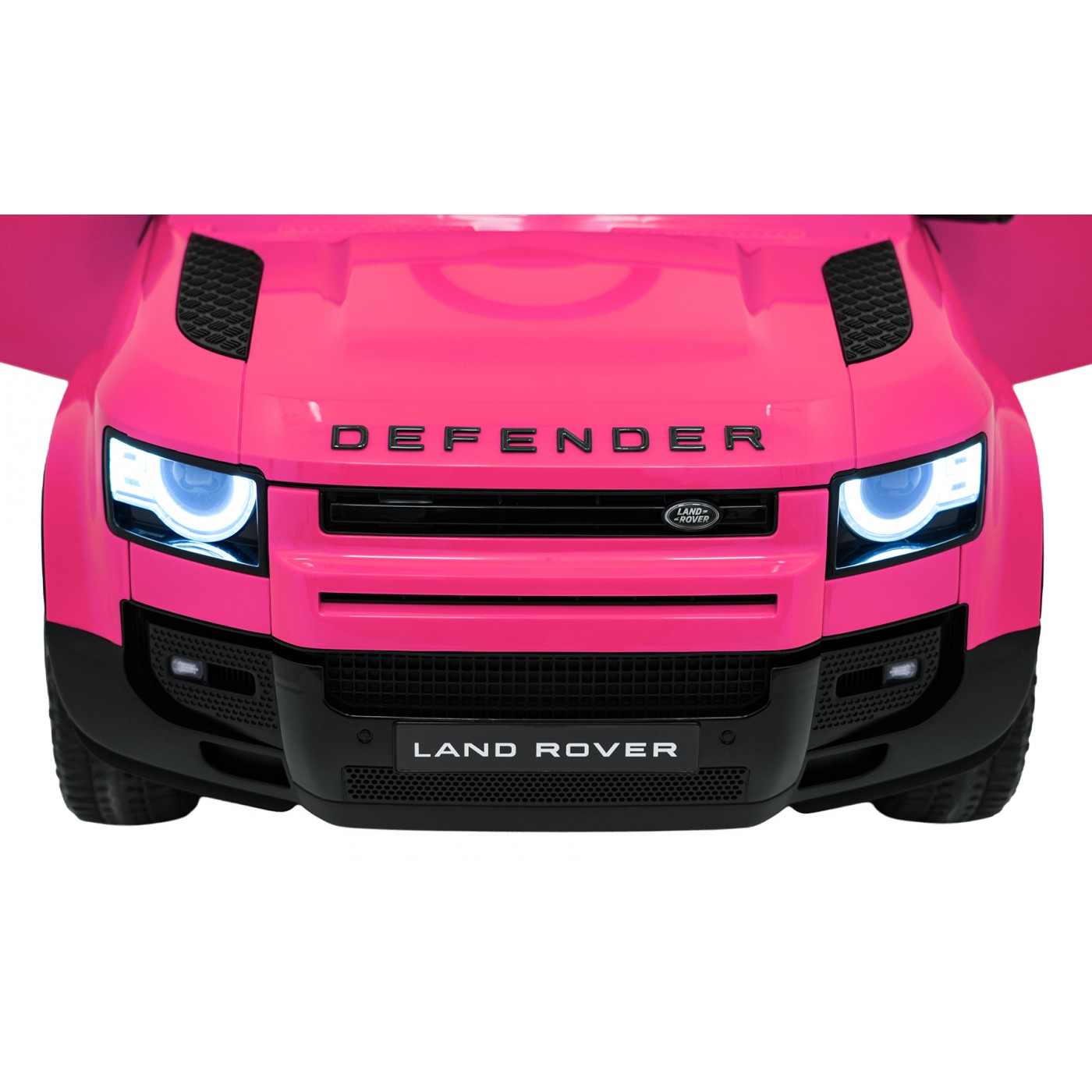 Ružové vozidlo Land Rover Defender