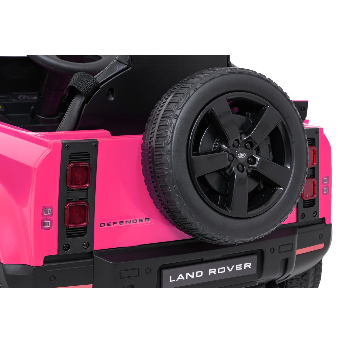 Ružové vozidlo Land Rover Defender