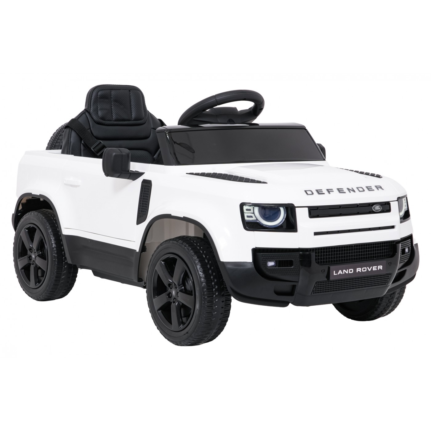 Land Rover Defender biele vozidlo
