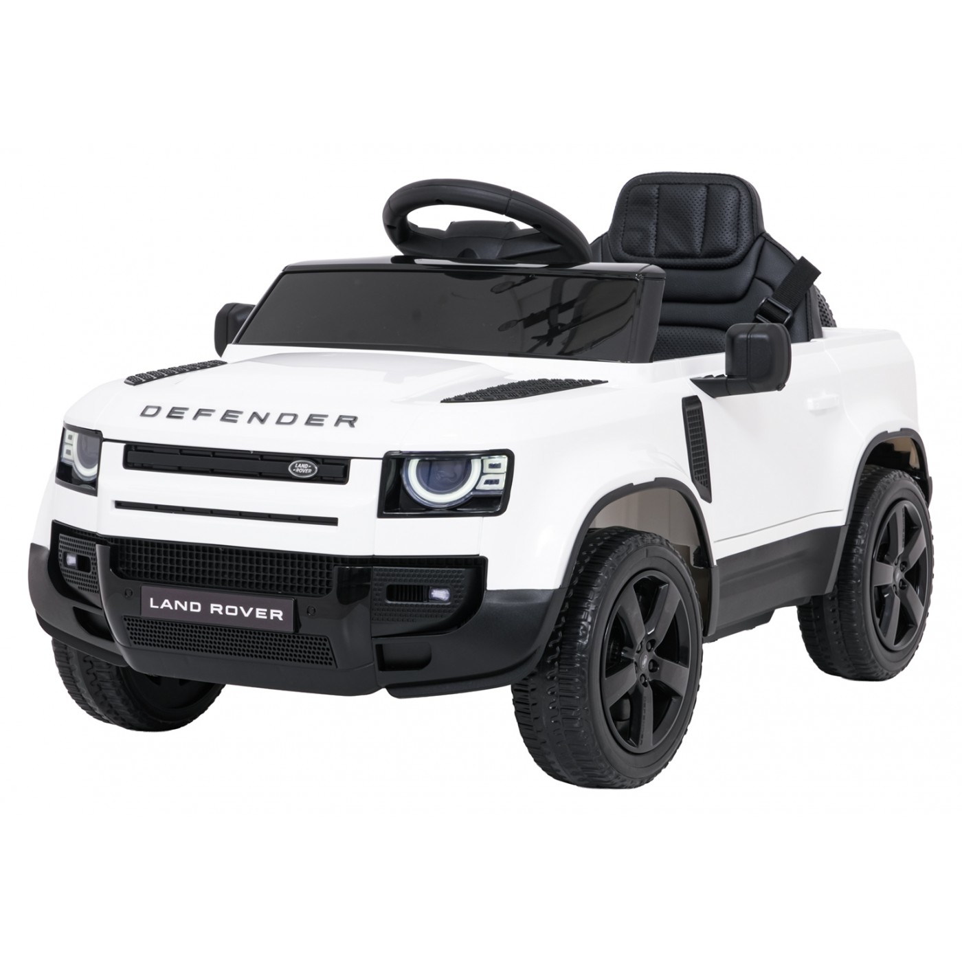 Land Rover Defender biele vozidlo