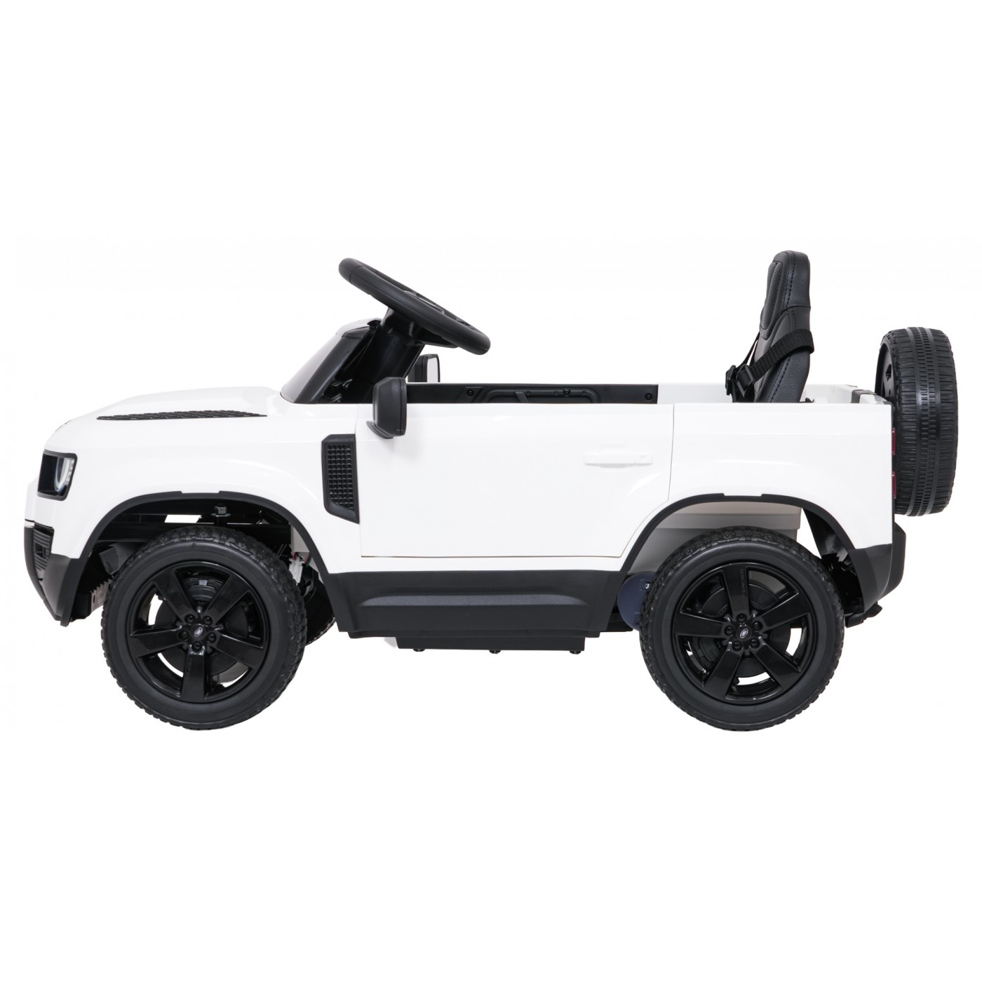 Land Rover Defender biele vozidlo