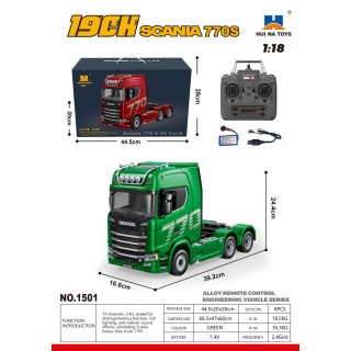 Nákladné auto SCANIA 770S R/C 1:18, zelené