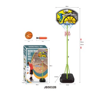 Zelená basketbalová sieť s nastavením + príslušenstvo
