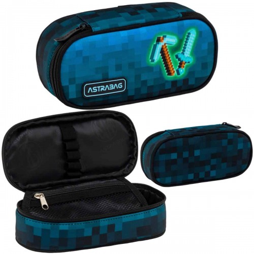 Puzdro na ceruzky ASTRABAG ASTRABAG BLUE PIXEL