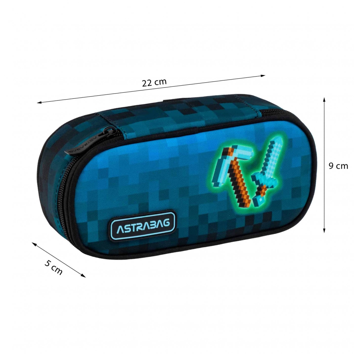 Puzdro na ceruzky ASTRABAG ASTRABAG BLUE PIXEL