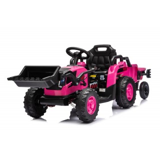 Traktor XT60 s prívesom ružový
