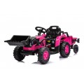 Traktor XT60 s prívesom ružový