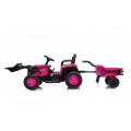 Traktor XT60 s prívesom ružový