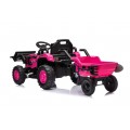 Traktor XT60 s prívesom ružový