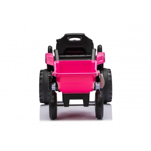 Traktor XT60 s prívesom ružový