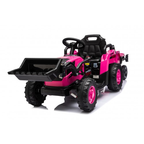 Traktor XT60 s prívesom ružový