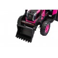 Traktor XT60 s prívesom ružový