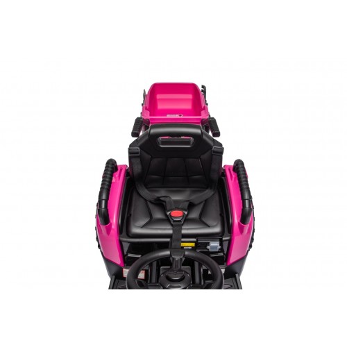 Traktor XT60 s prívesom ružový