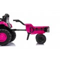 Traktor XT60 s prívesom ružový