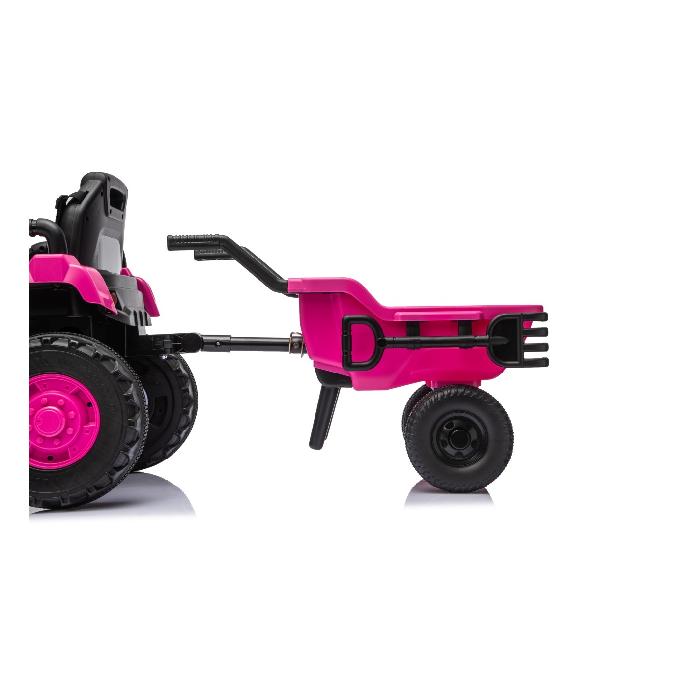 Traktor XT60 s prívesom ružový