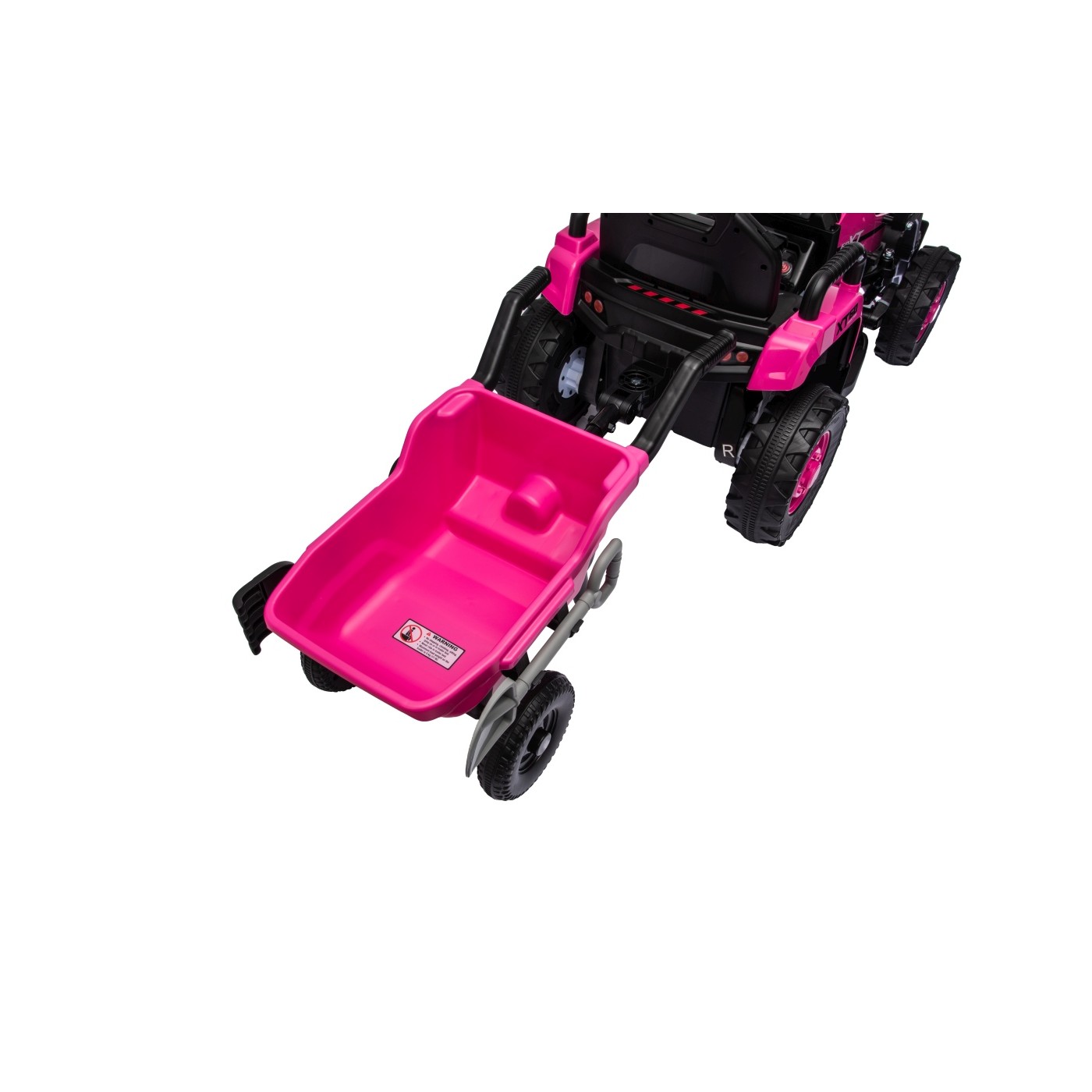 Traktor XT60 s prívesom ružový