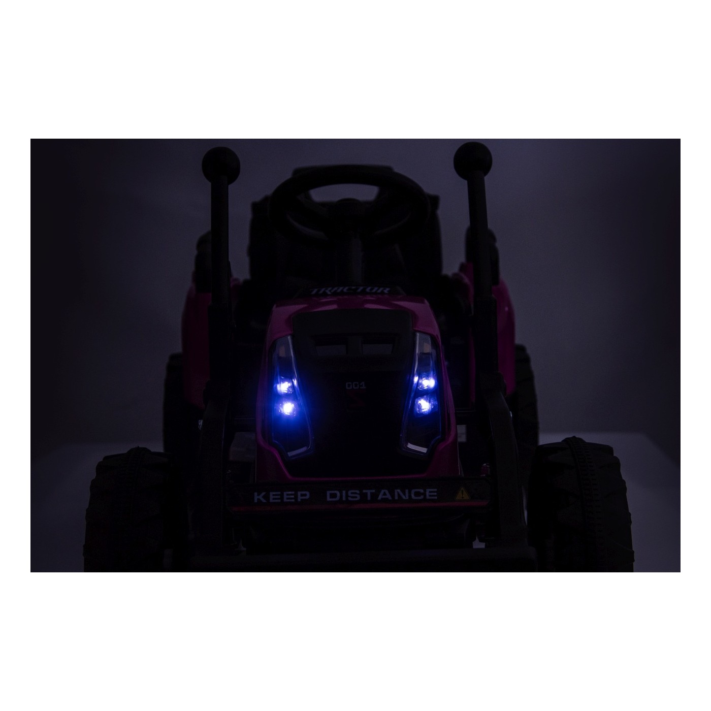 Traktor XT60 s prívesom ružový