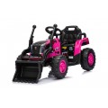 Traktor XT60 s prívesom ružový