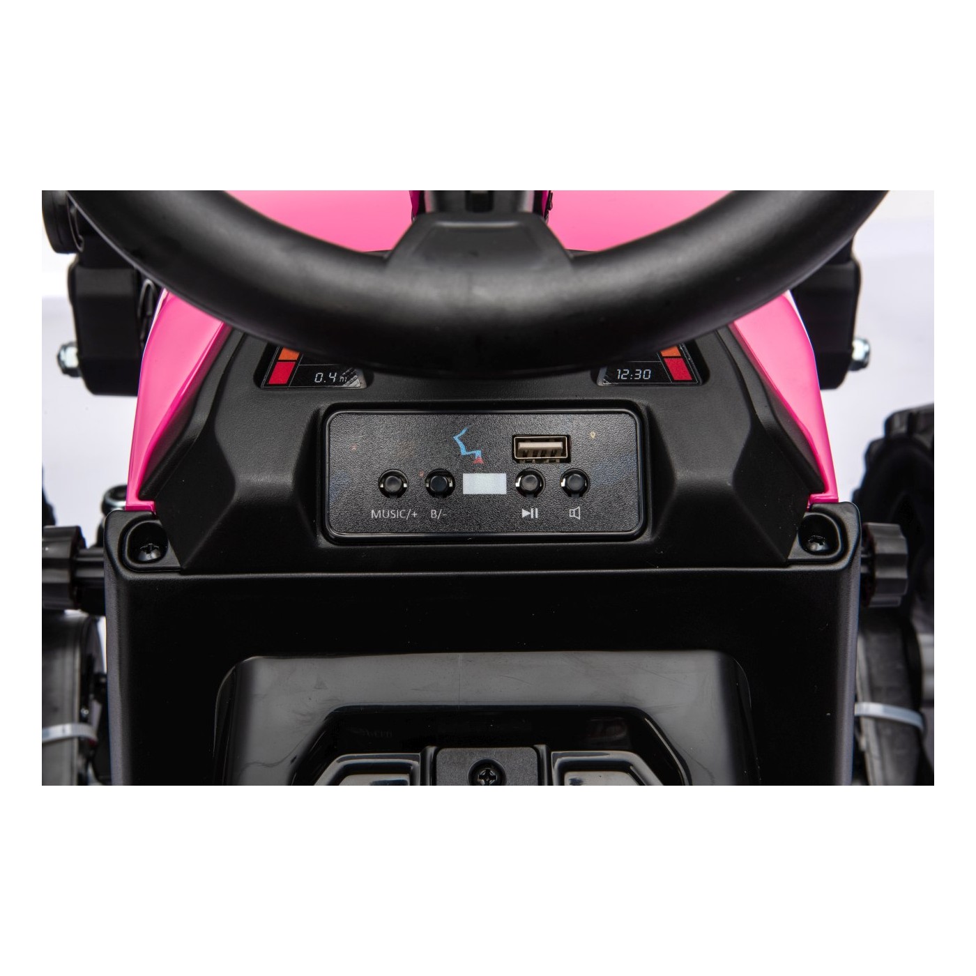 Traktor XT60 s prívesom ružový