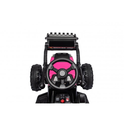 Traktor XT60 s prívesom ružový