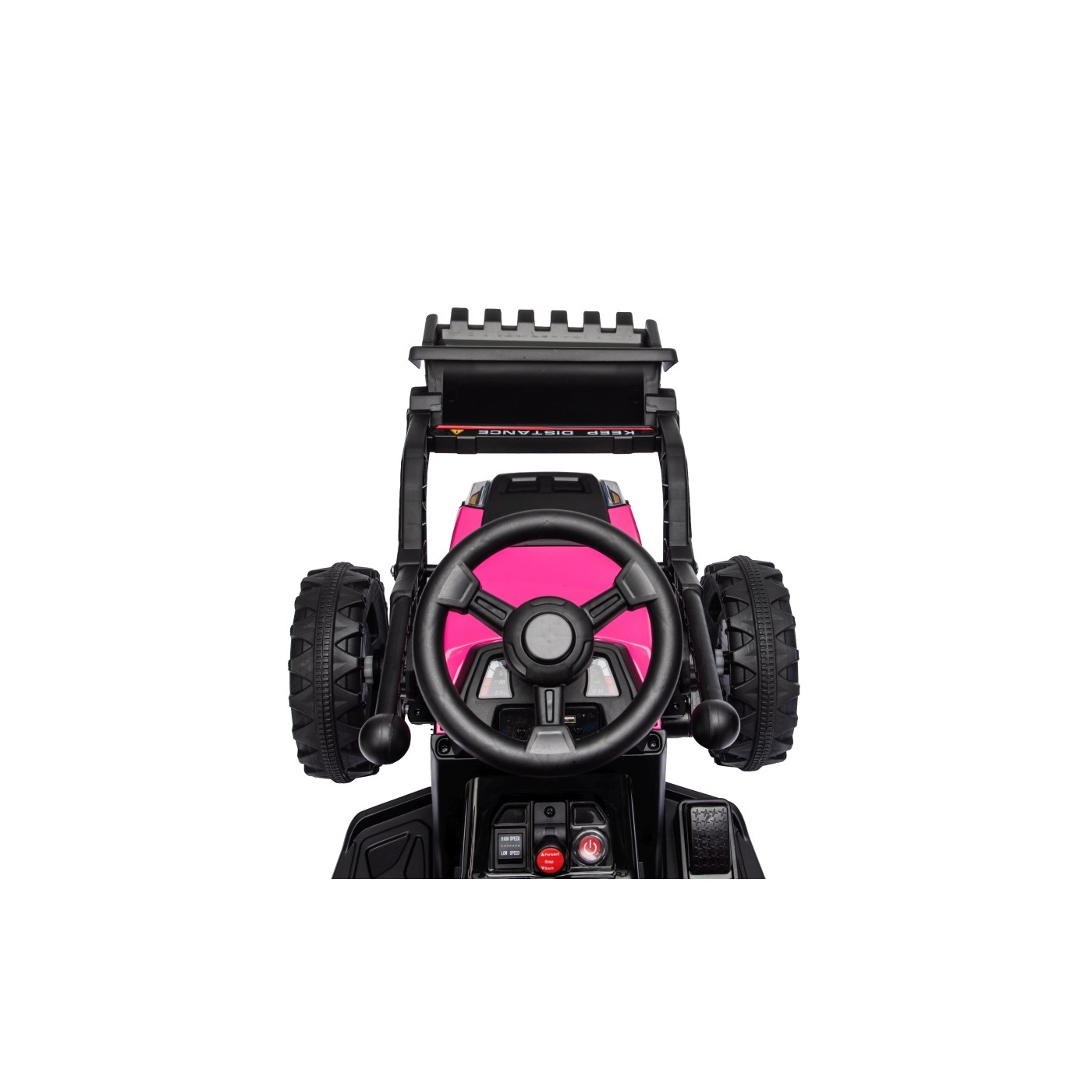 Traktor XT60 s prívesom ružový
