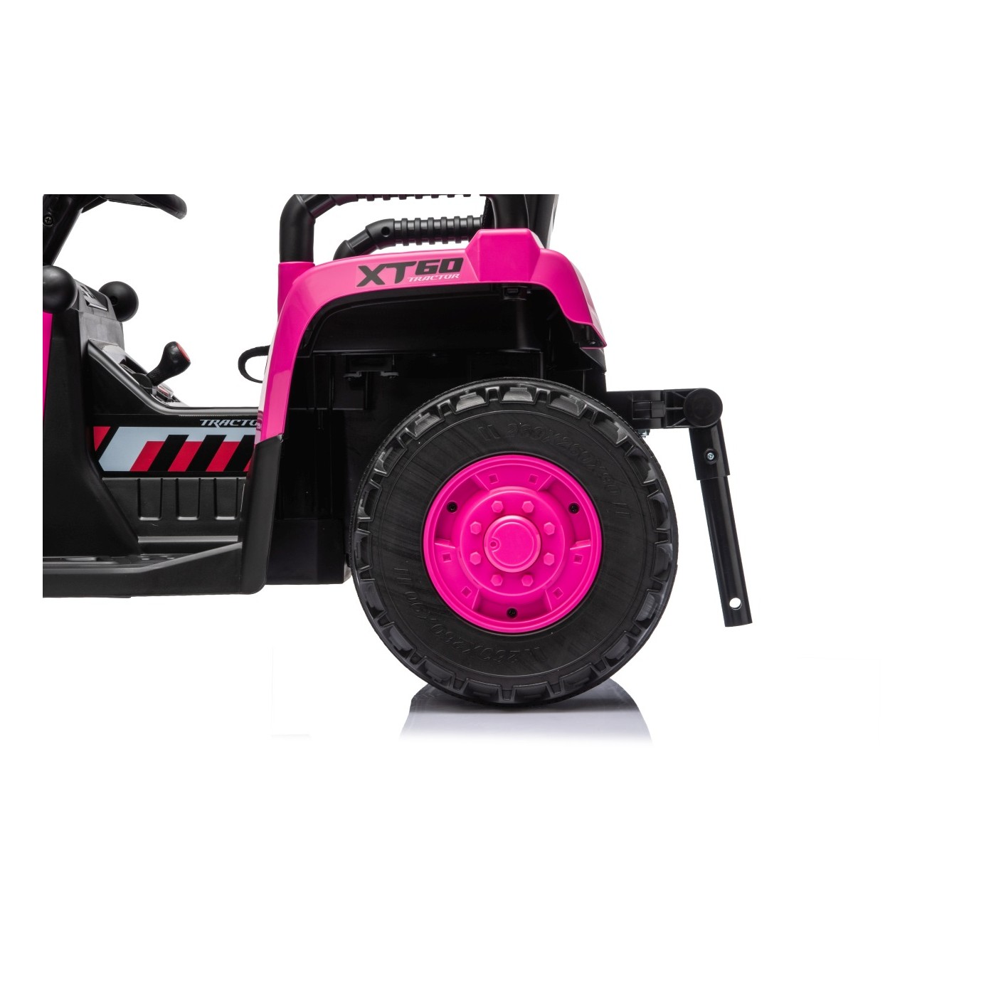 Traktor XT60 s prívesom ružový