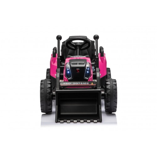 Traktor XT60 s prívesom ružový