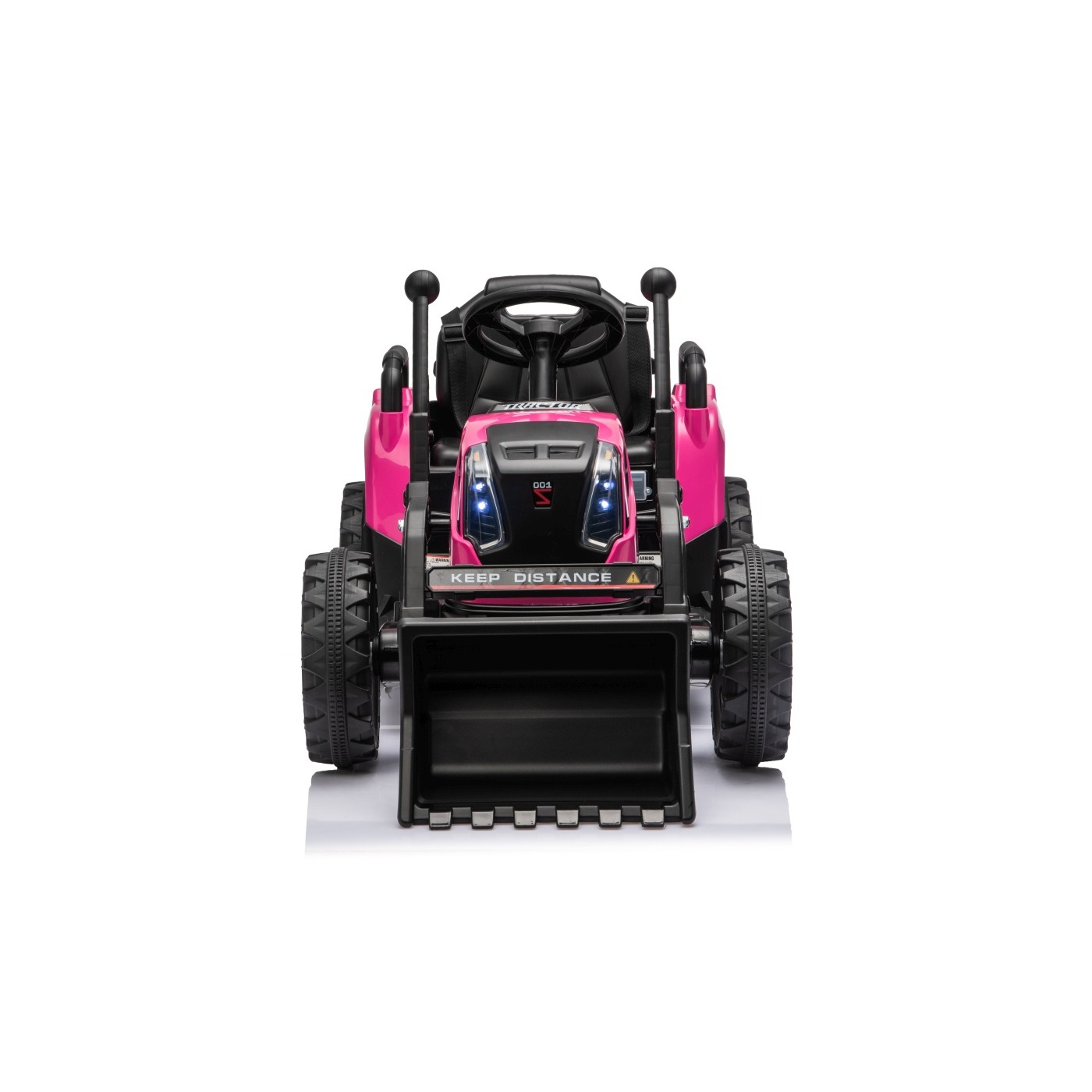 Traktor XT60 s prívesom ružový
