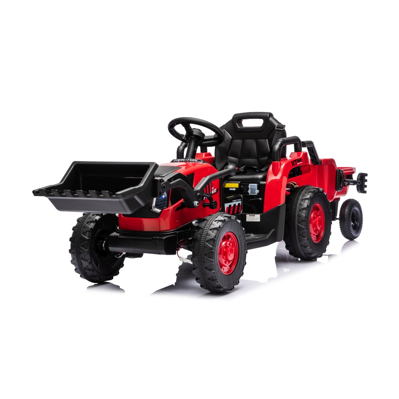 Traktor XT60 s prívesom Červený