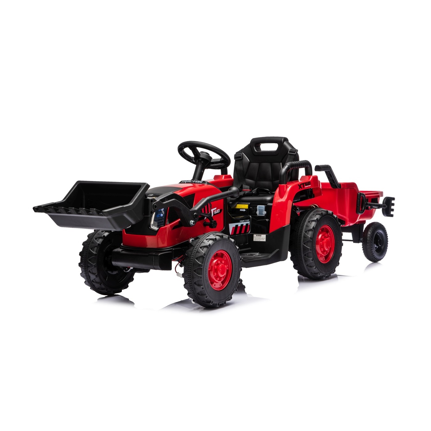 Traktor XT60 s prívesom Červený