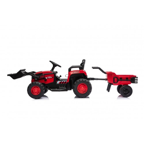 Traktor XT60 s prívesom Červený