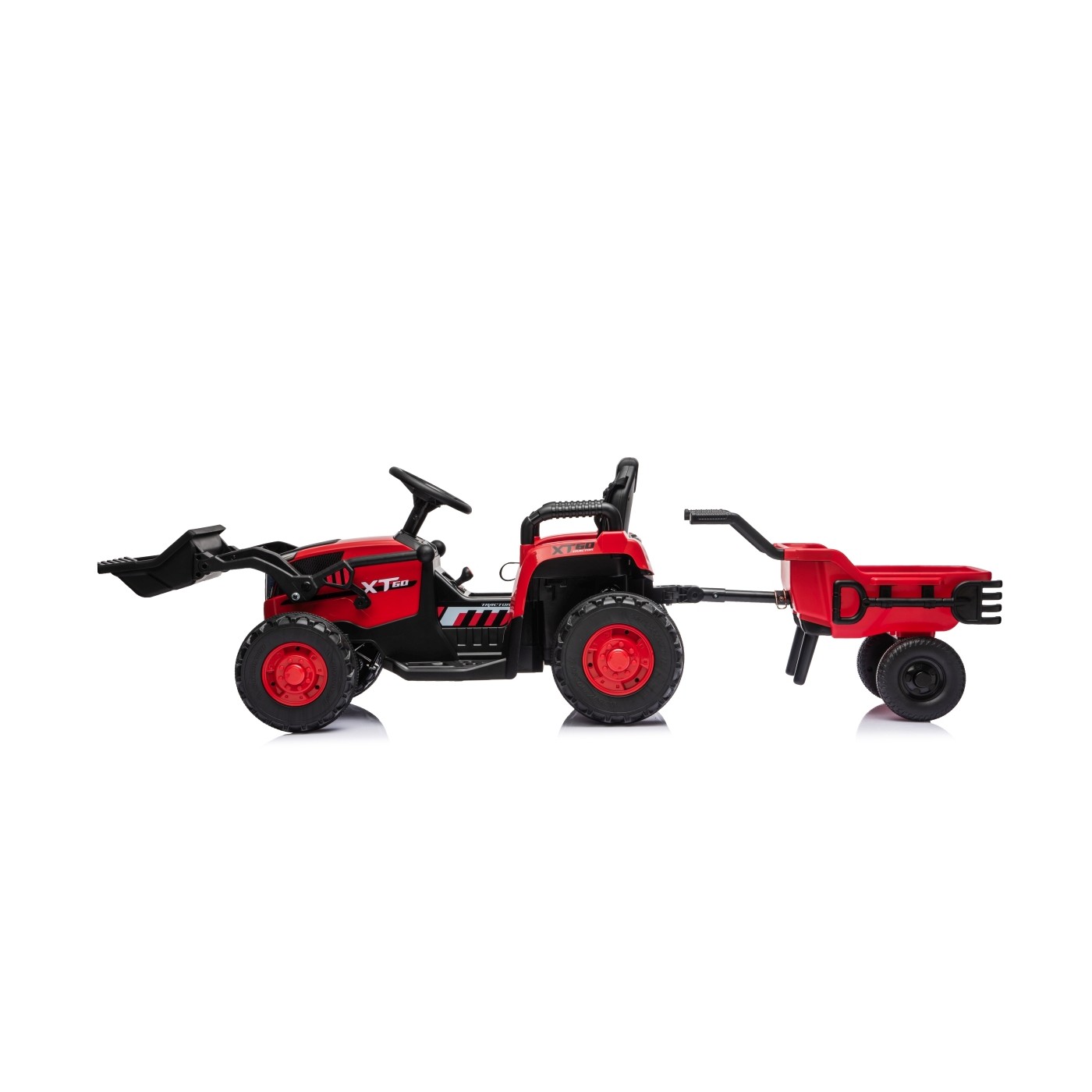 Traktor XT60 s prívesom Červený