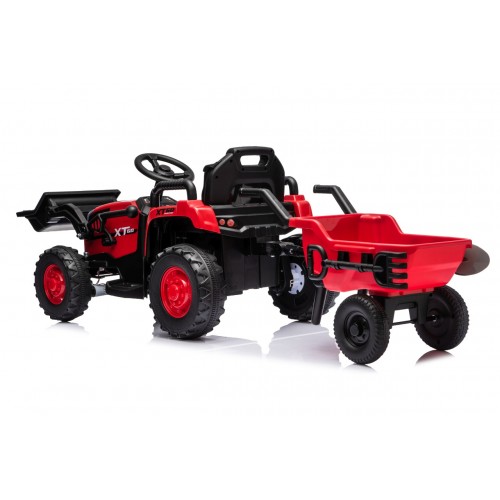 Traktor XT60 s prívesom Červený