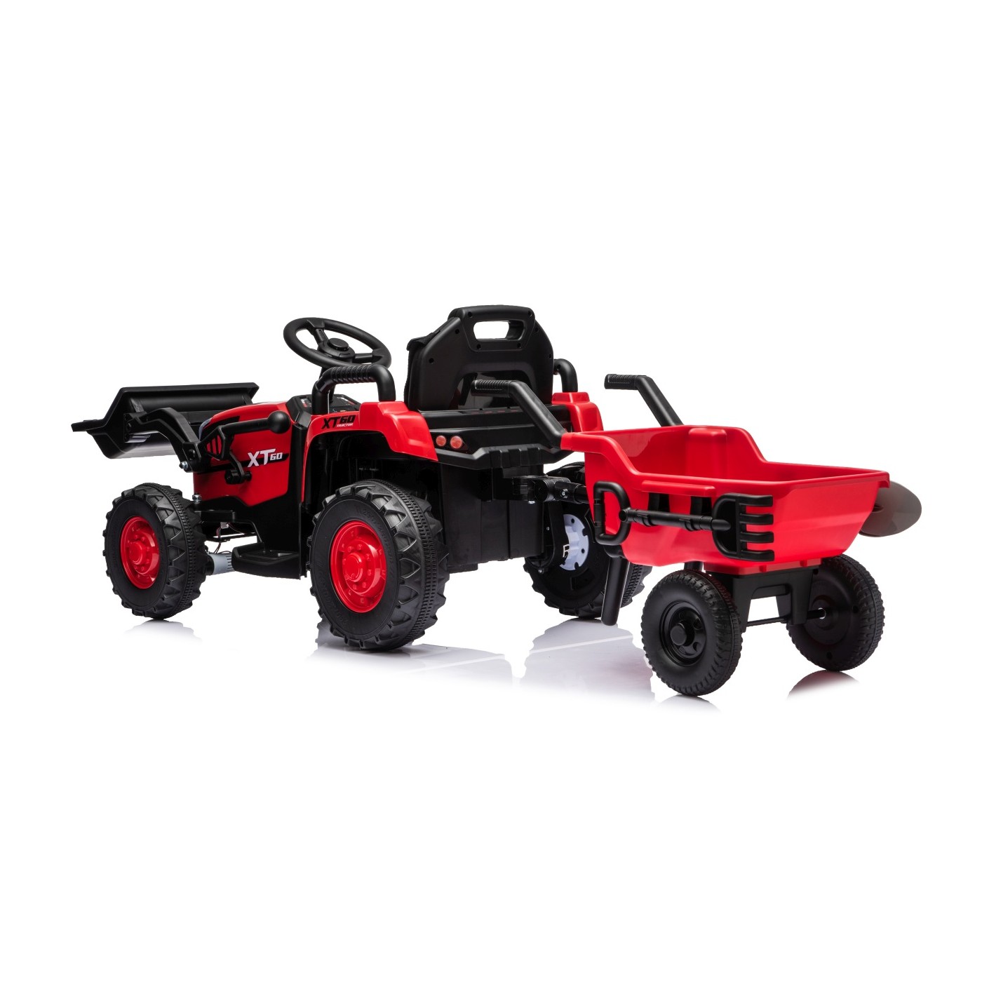 Traktor XT60 s prívesom Červený