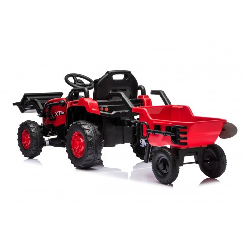 Traktor XT60 s prívesom Červený