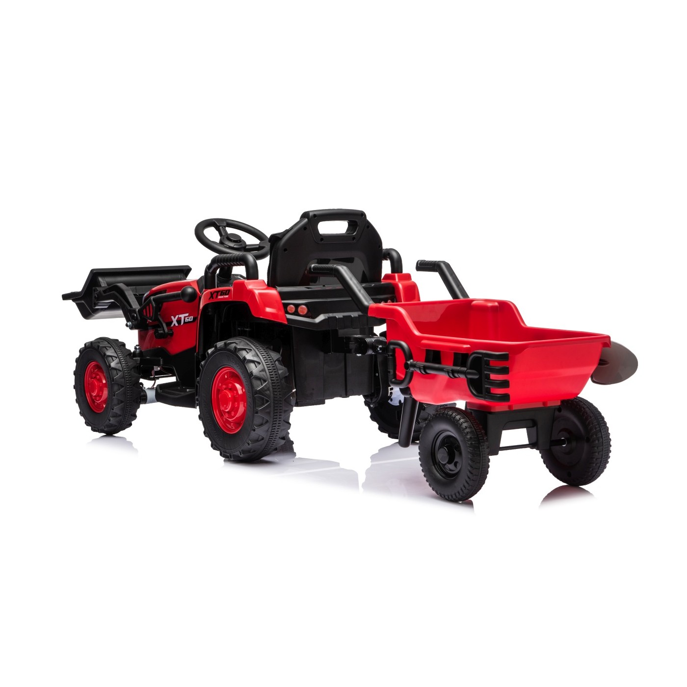 Traktor XT60 s prívesom Červený